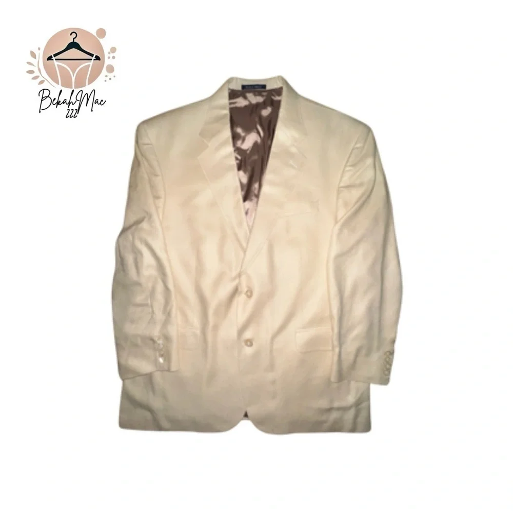 Lands’ End Beige Two-Button Blazer Men’s 46R